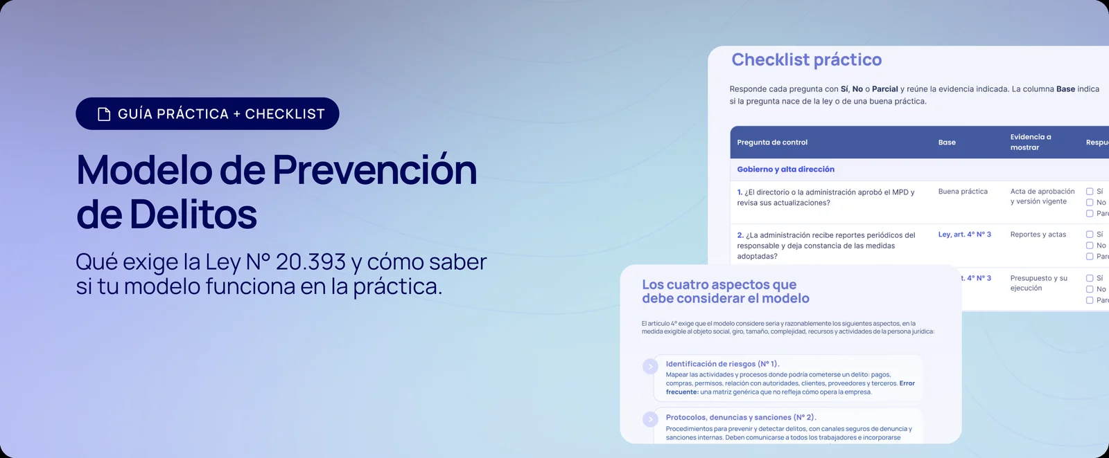 Guía práctica y checklist del Modelo de Prevención de Delitos según la Ley N° 20.393